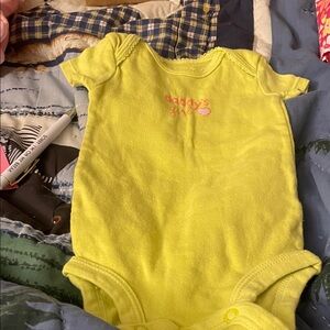 Carter's Yellow Bodysuit - Daddy's Girl
